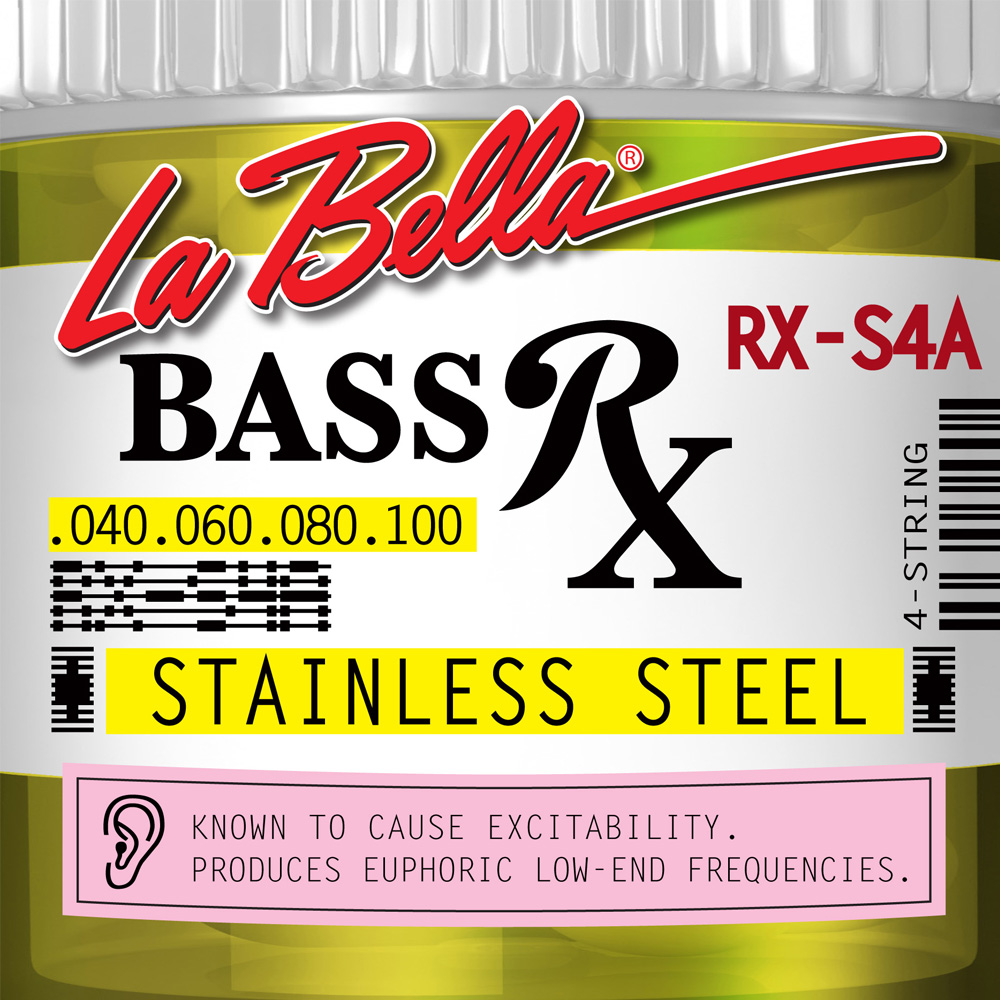 Изображение LA BELLA RX-S4A 040-100 Струны для бас-гитары