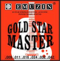 Изображение EMUZIN GOLD STAR MASTER 6ГСМ-02 009-042 Струны для электрогитары