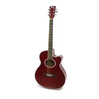 Изображение HOMAGE LF-401C-R Фольковая 6-струнная гитара 40" с вырезом, цвет: красный