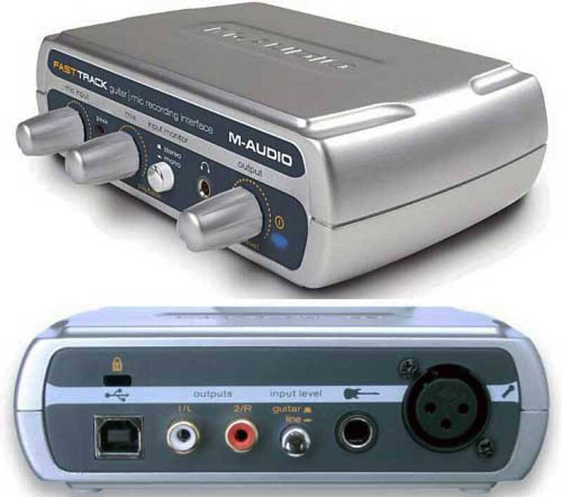 M-AUDIO FAST TRACK Звуковая плата USB/MIDI Изображение M-AUDIO FAST TRACK Звуковая плата USB/MIDI