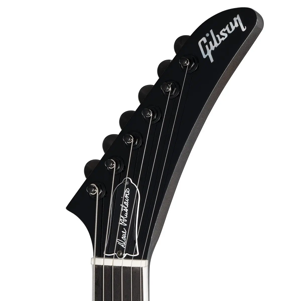 Изображение Gibson Dave Mustaine Flying V EXP Электрогитара Б/У, цвет: серебристый металлик, s/n: 226920225