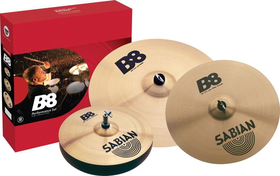 SABIAN B8 Performance Set Plus Комплект тарелок Изображение SABIAN B8 Performance Set Plus Комплект тарелок