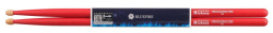 Изображение HUN 10103003 Colored Series Bluefire 5A RED Барабанные палочки, орех гикори, деревянный наконечник