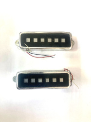 Изображение TEISCO Vintage set — сет из двух звукоснимателей винтажного формата, состаренные крышки, хром 