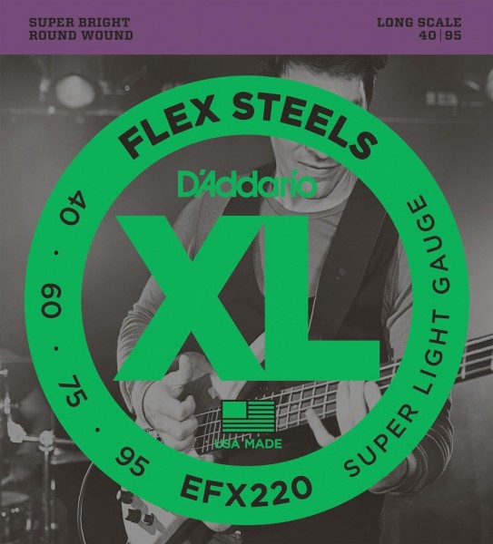 Изображение D`ADDARIO EFX220 040-095 Струны для бас-гитары