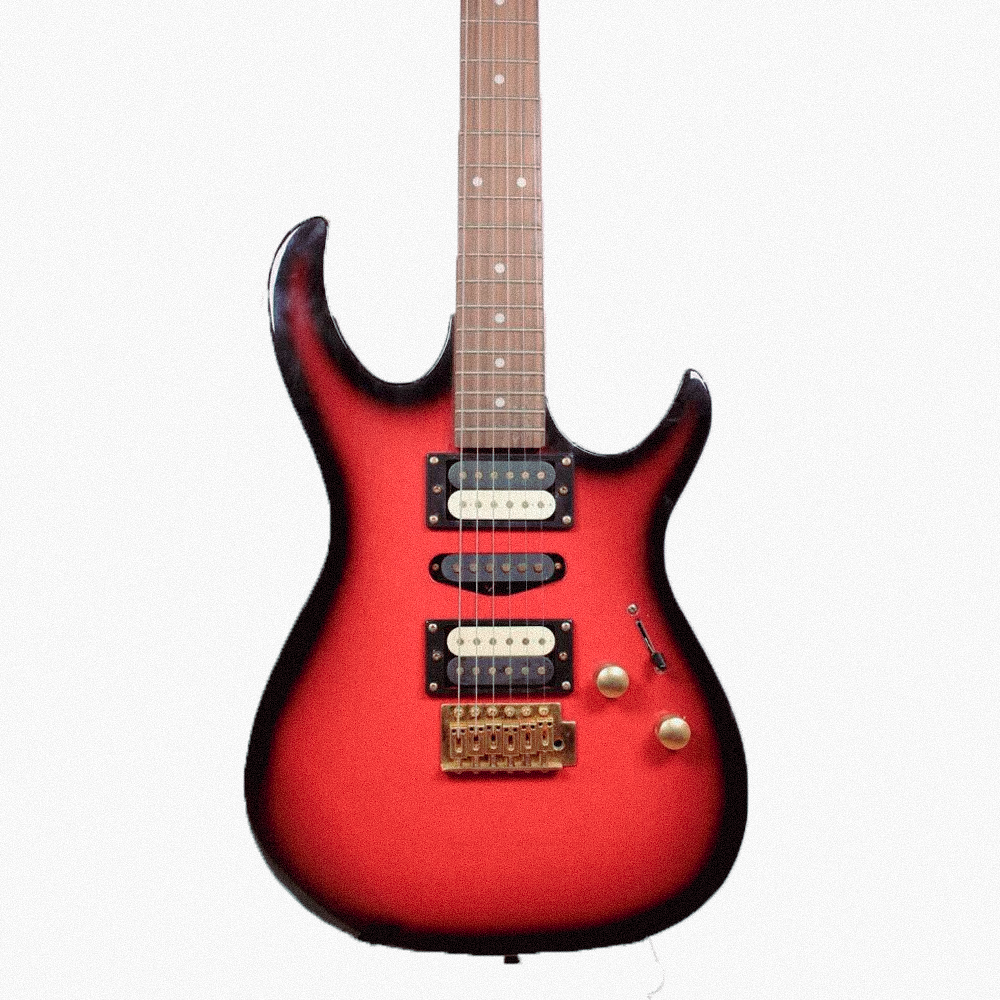 Anboy Superstrat Japan Электрогитара б/у, HSH, Redburst, Полосатые Хамбакеры Изображение Anboy Superstrat Japan Электрогитара б/у, HSH, Redburst, Полосатые Хамбакеры