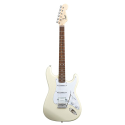 Изображение FENDER SQUIER BULLET TREM HSS AWT электрогитара, HSS, цвет белый