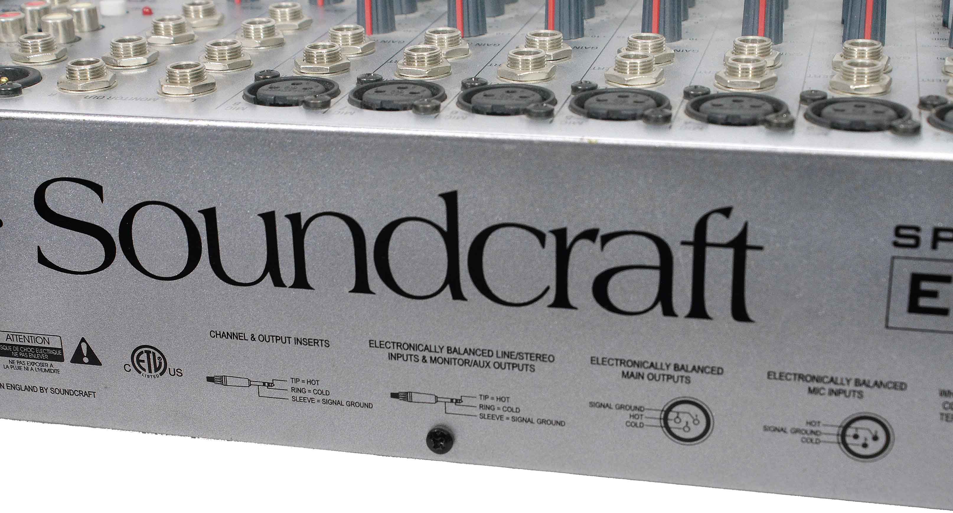 Изображение SOUNDCRAFT SPIRIT E8 Микшерный пульт Б\У, 8 каналов, Англия. 