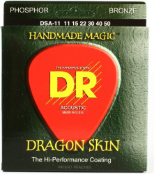 Изображение DR DSA-11 DRAGON SKIN струны для акустической гитары 011-050
