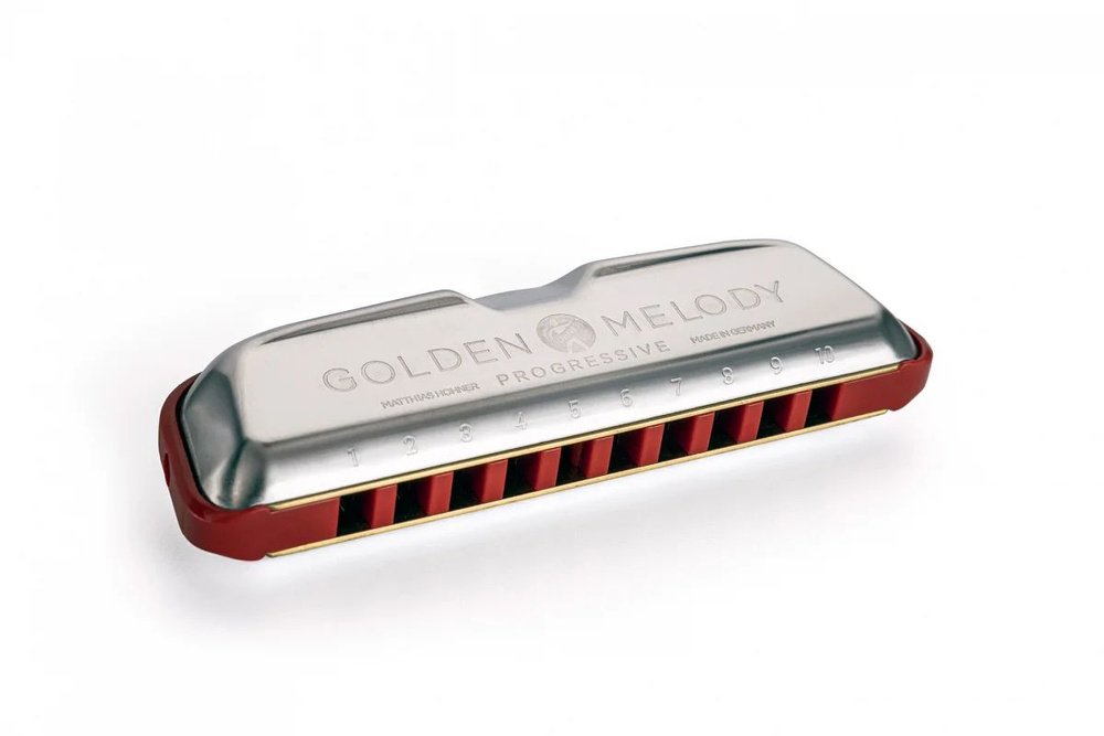 HOHNER M54401X Губная гармошка Golden Melody Progressive C Изображение HOHNER M54401X Губная гармошка Golden Melody Progressive C