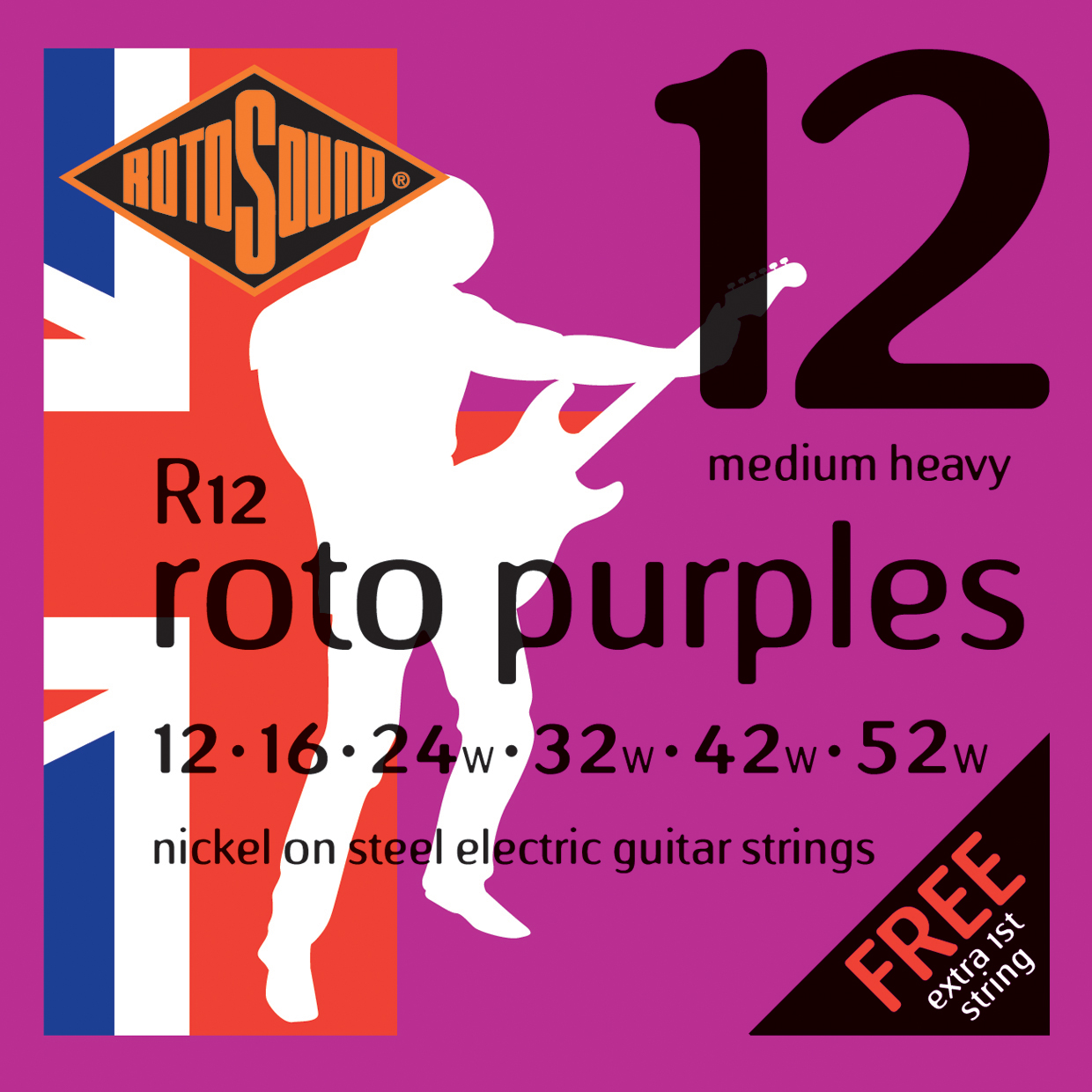 Изображение ROTOSOUND R12 012-052 Струны для электрогитары 