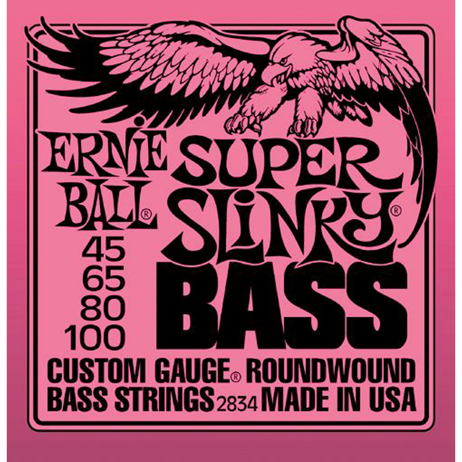 Изображение ERNIE BALL 2834 045-100 Струны для бас-гитары 