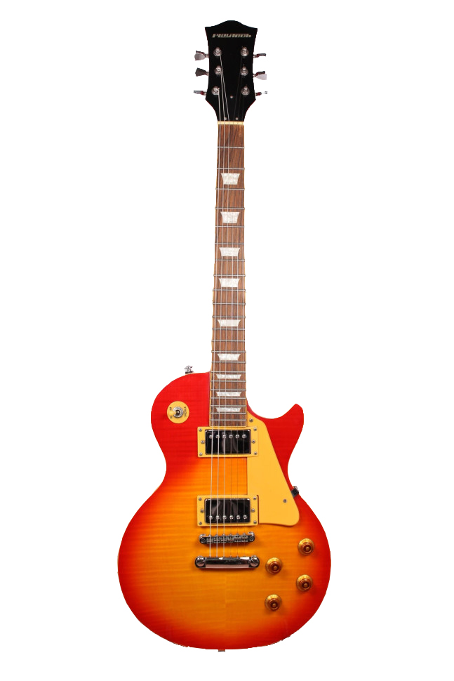 Playtech Les Paul Электрогитара б/у, HH, Sunburst, Желтый пикгард Изображение Playtech Les Paul Электрогитара б/у, HH, Sunburst, Желтый пикгард