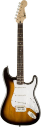 Изображение FENDER SQUIER BULLET Brown Stratocaster электрогитара, цвет черный, SSS