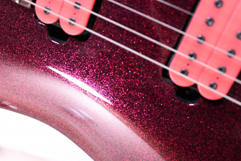IBANEZ RGA121 PRESTIGE TEAM J.CRAFT HH, s/n F0812541, Электрогитара Б/У, pink sparkle, фиксированный Изображение IBANEZ RGA121 PRESTIGE TEAM J.CRAFT HH, s/n F0812541, Электрогитара Б/У, pink sparkle, фиксированный