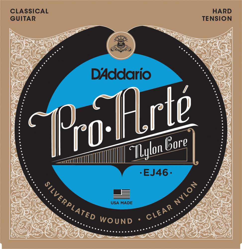 Изображение D'ADDARIO EJ46C стр. для кл. гит., Composite, Silver, Hard Tension