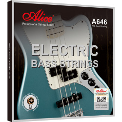 Изображение ALICE A646(4)-M Комплект струн для бас-гитары 045-105, сплав железа