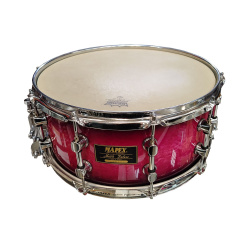 MAPEX Maple Deluxe MB465 14"x6,5" Малый барабан б/у, s/n 74444, розовый Birdseye Изображение MAPEX Maple Deluxe MB465 14"x6,5" Малый барабан б/у, s/n 74444, розовый Birdseye