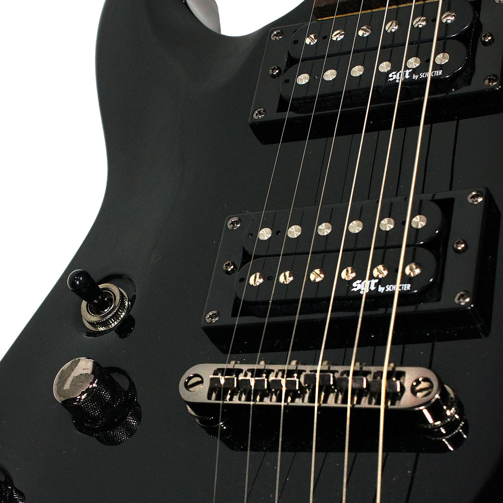 Изображение SCHECTER SGR C-1-BLK LH Электрогитара леворукая БЕЗ ЧЕХЛА