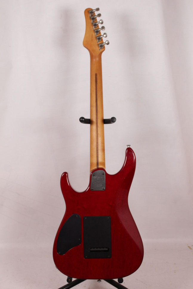 Изображение Washburn USA MG-120 1994 s/n 9409199, HSS, Красный, топ пламенный клен + кейс
