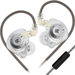 Изображение KZ EDX PRO X Наушники-вкладыши, мониторные, с шумоизоляцией, цвет Crystal