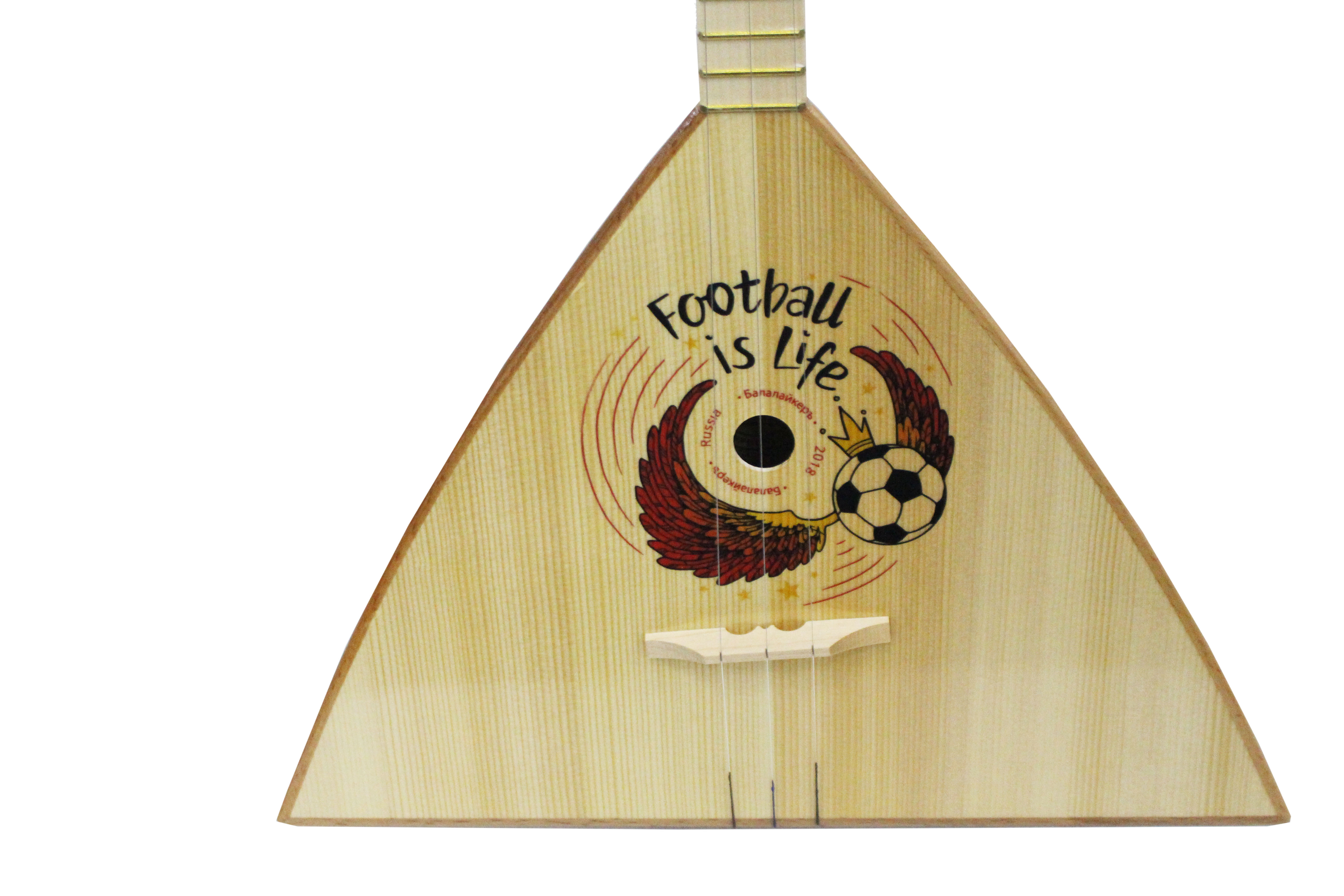 Изображение БАЛАЛАЙКЕРЪ SBF-F4 Балалайка трёхструнная уменьшенная с рисунком "Спорт"