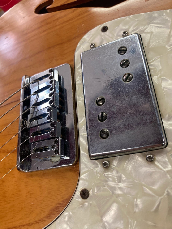 Fender Telecaster Thinline USA 1974, Электрогитара Б/У, s/n 561528, HH, цвет натуральный Изображение Fender Telecaster Thinline USA 1974, Электрогитара Б/У, s/n 561528, HH, цвет натуральный
