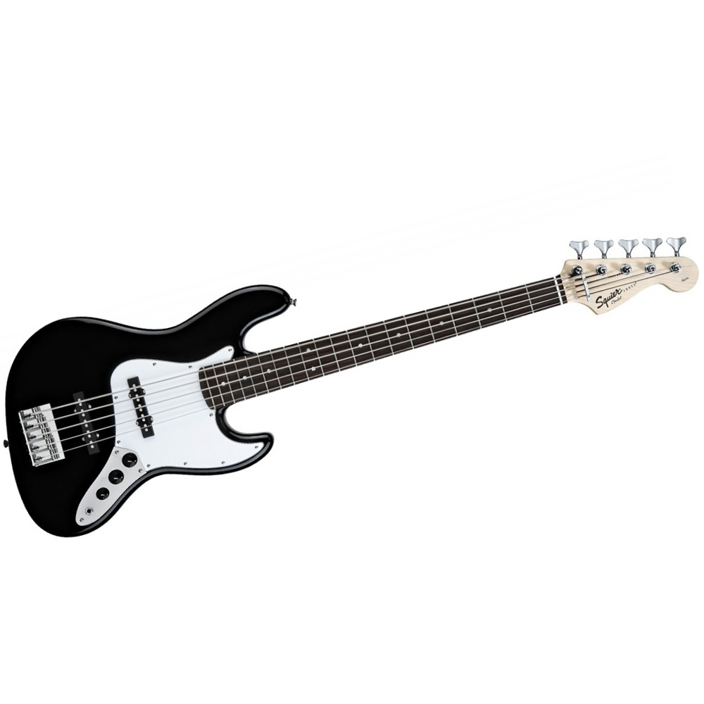 FENDER SQUIER AFFINITY JAZZ BASS (RW) BLACK 5 STRINGS Бас-ги Изображение FENDER SQUIER AFFINITY JAZZ BASS (RW) BLACK 5 STRINGS Бас-ги