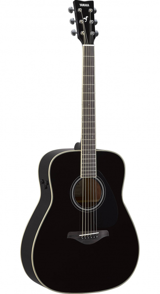 Изображение YAMAHA FOLK GUITAR FG-TA  BLACK ТРАНСАКУСТИЧЕСКАЯ ГИТАРА