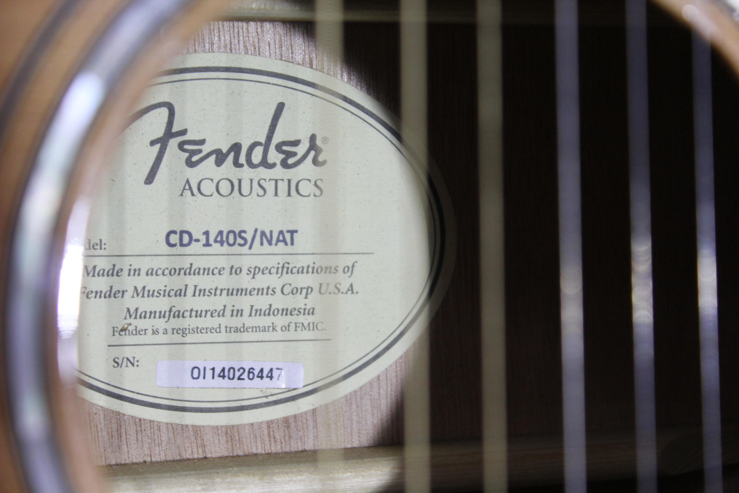 Изображение FENDER CD-140S Гитара акустическая Dreadnought Natural