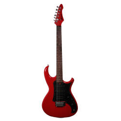 Изображение Aria Pro II RS Wildcat Superstrat Japan Электрогитара б/у, s/n C002548, HSS, красный, черный пикгард