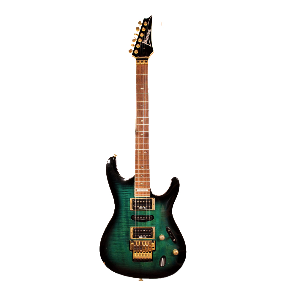 Изображение Ibanez S540 FM Custom Made, HSH, GreenBurst, s/n F313436, звукосниматели IBZ USA