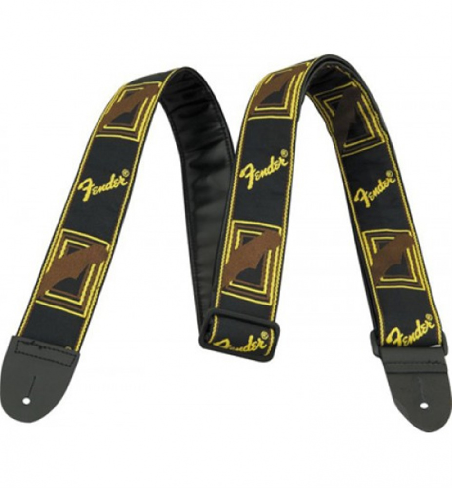 Изображение FENDER BLK/YELLOW/BROWN MONO STRAP 0990681000