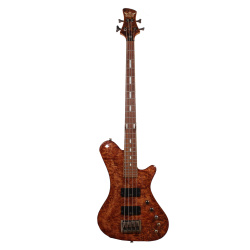 Изображение Kraken Champ Bass Бас-гитара Б/У, sn: 0826, коричневый, кап клена, активная электроника