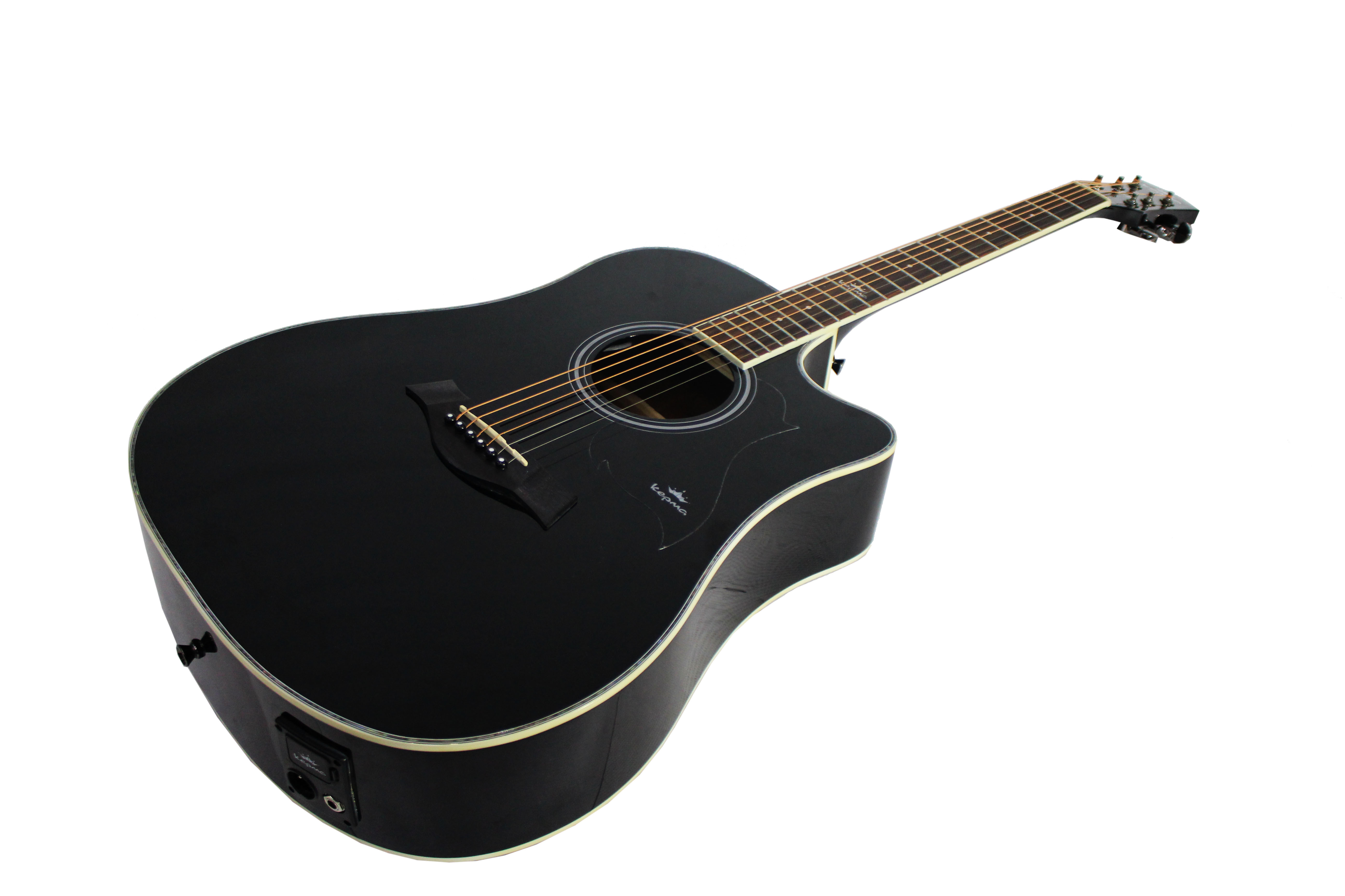 Изображение KEPMA D1CE BK Электроакустическая гитара + КАБЕЛЬ Цвет Черный