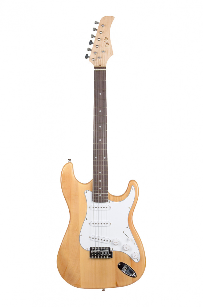 FABIO ST100N Электрогитара Stratocaster SSS, цвет: натуральный Изображение FABIO ST100N Электрогитара Stratocaster SSS, цвет: натуральный