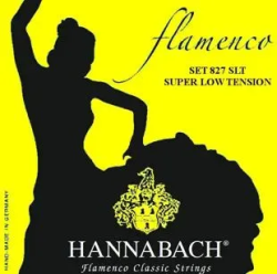 Изображение HANNABACH 827SLT Yellow FLAMENCO Струны для классической гитары супер слабого натяжения