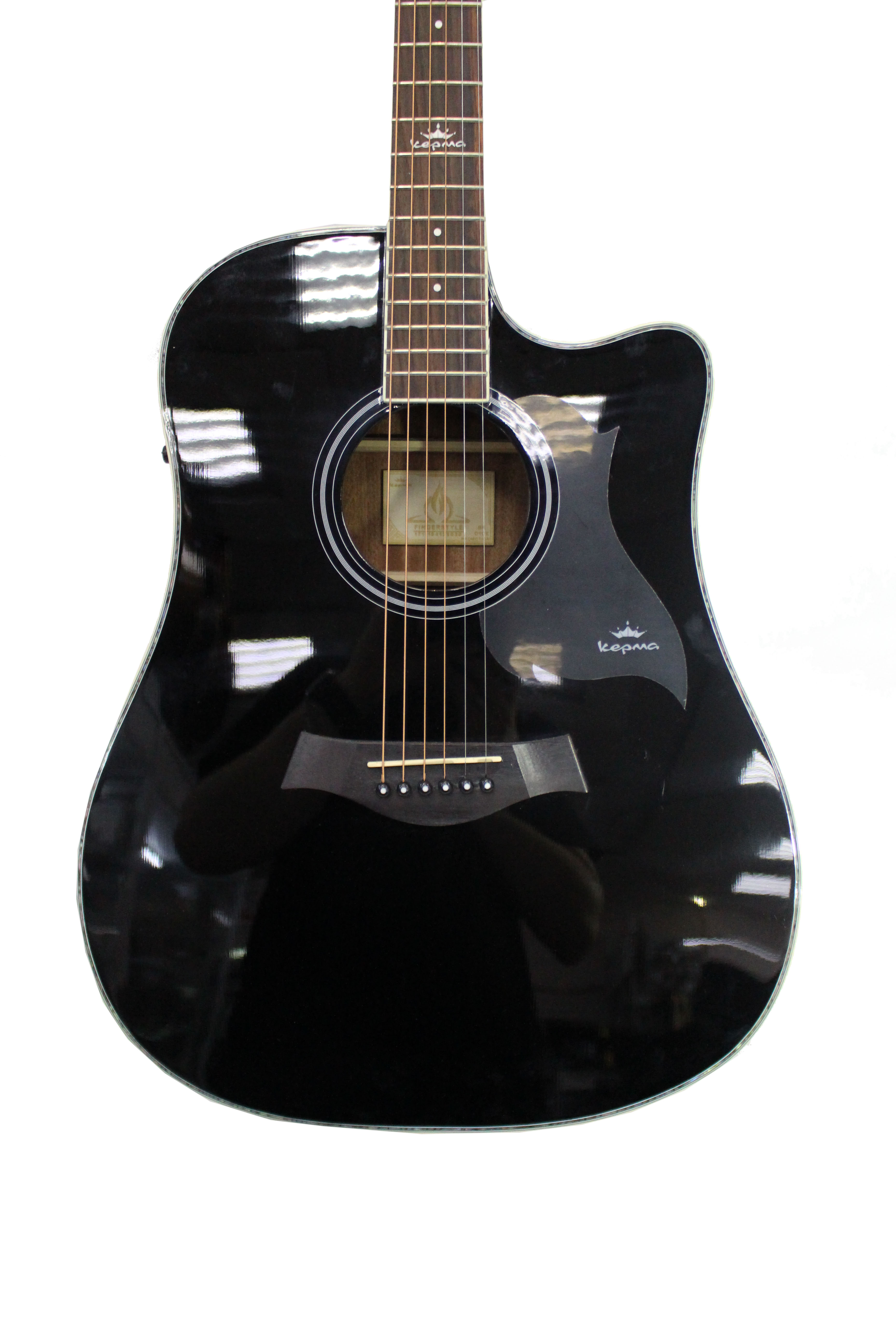 Изображение KEPMA D1CE BK Электроакустическая гитара + КАБЕЛЬ Цвет Черный