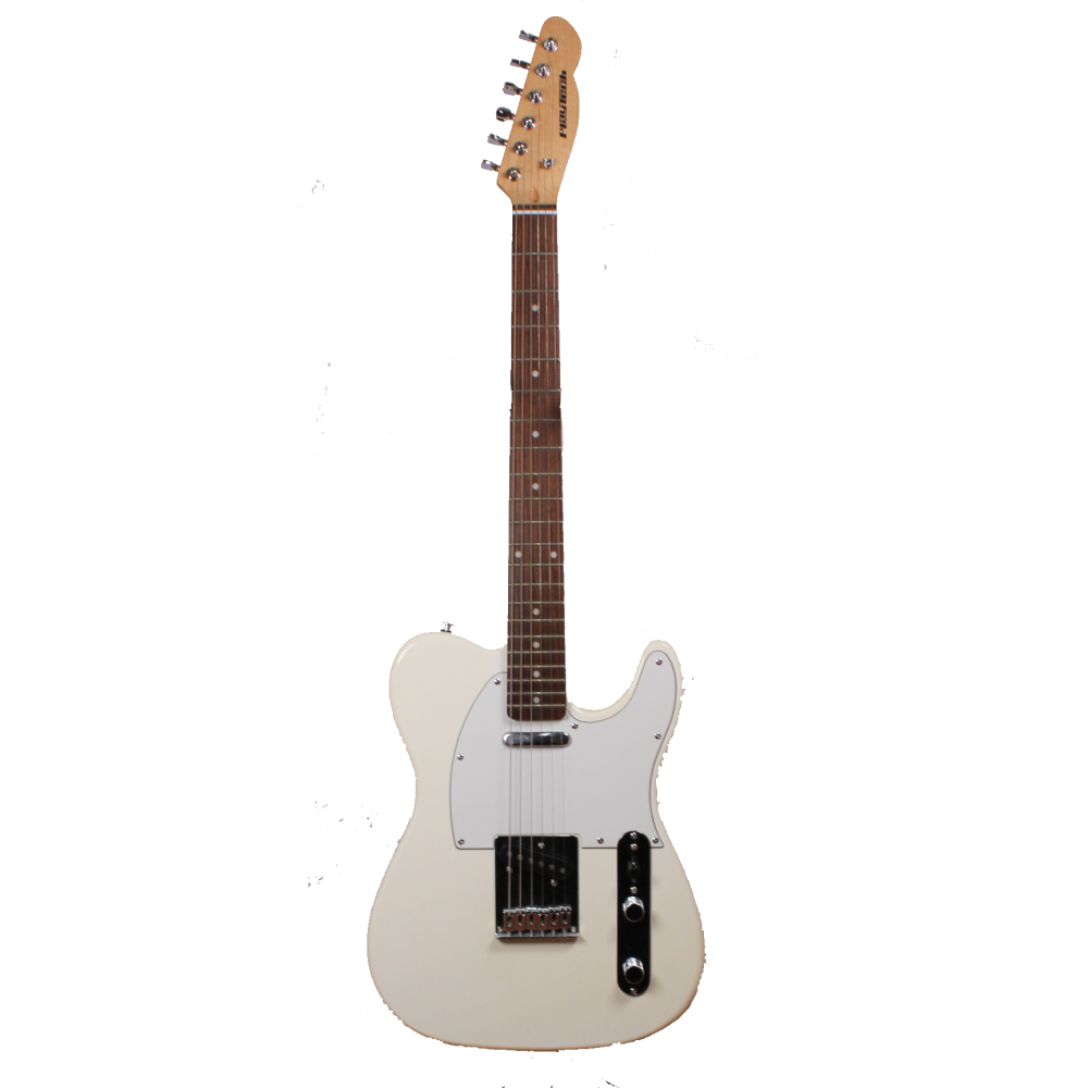 Изображение Playtech Telecaster Электрогитара б/у, SS, Белый, белый пикгард, made in China