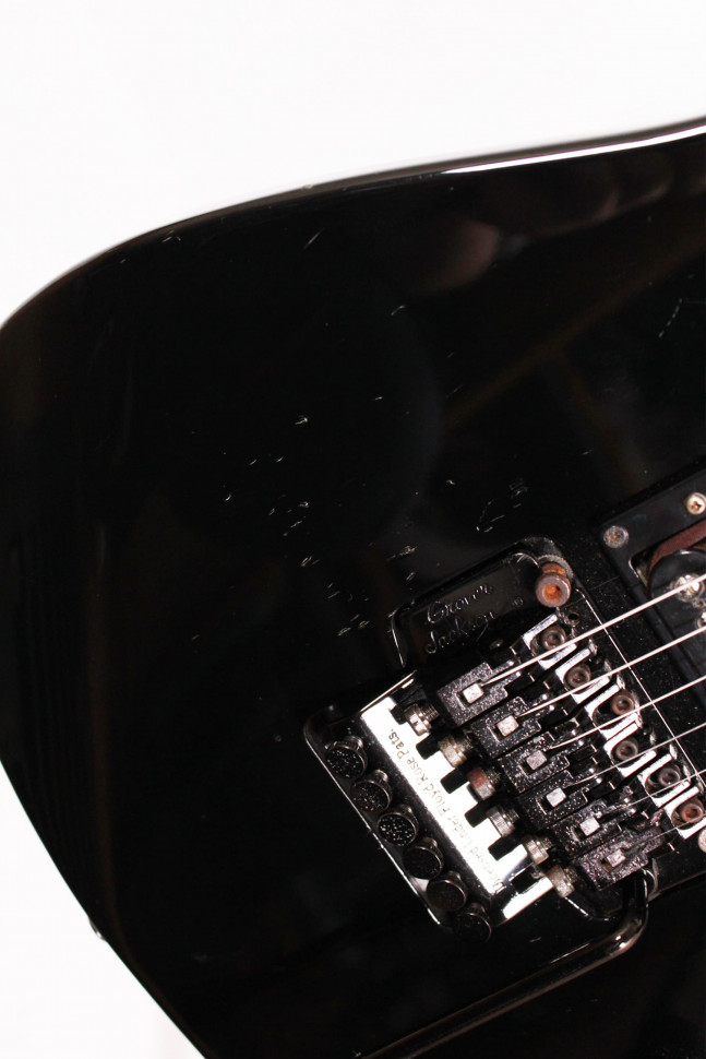 Изображение Grover Jackson Superstrat, s/n 901456, HH, Черный, акульи зубы, флойд, рычаг, клееный гриф