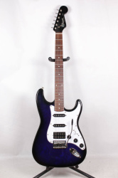 Изображение Flavor Stratocaster Электрогитара б/у, HSS, Темно-синий Sunburst, Белый пикгард