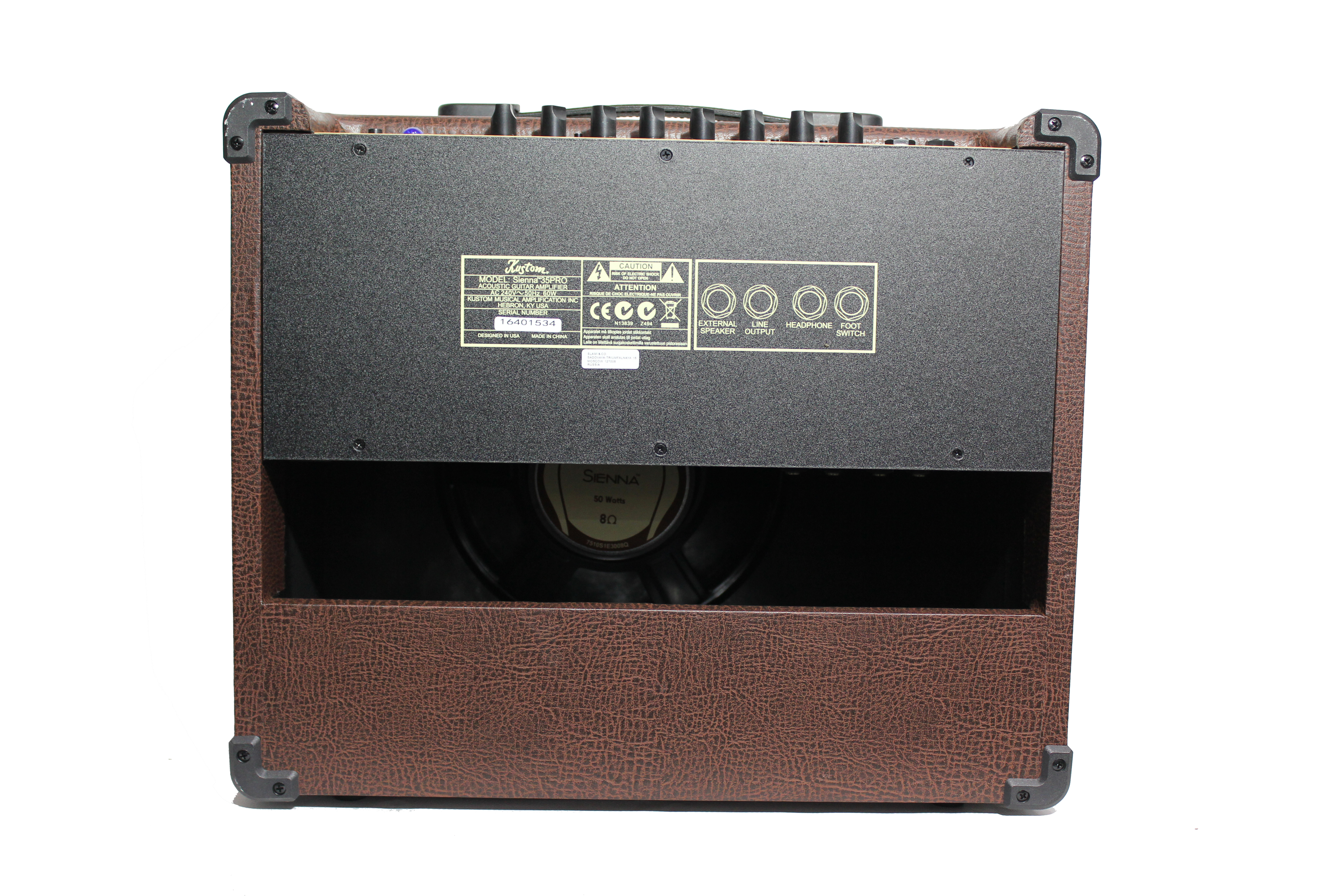 Изображение KUSTOM SIENNA35 Комбо для акустической гитары 35 В