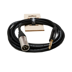 Изображение SHNOOR IC124-XMJM-3m Микрофонный кабель с разъёмами XLR папа Jack 3м