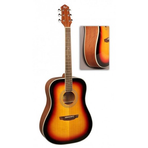 Изображение FLIGHT AD-200 3TS Акустическая гитара, цвет санберст