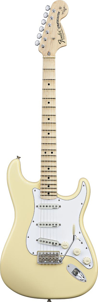 Изображение Fender Stratocaster Yngwie Malmsteen Signature Электрогитара б/у, s/n SZ4096388, SSS, винтажный белы
