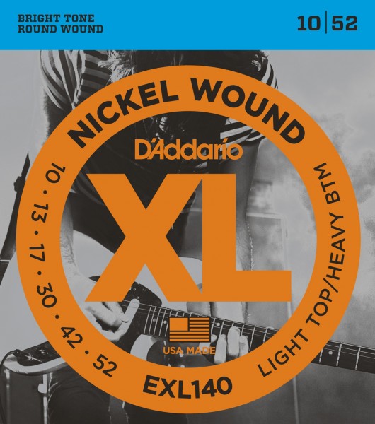 Изображение D`ADDARIO EXL140 010-052 Струны для электрогитары 