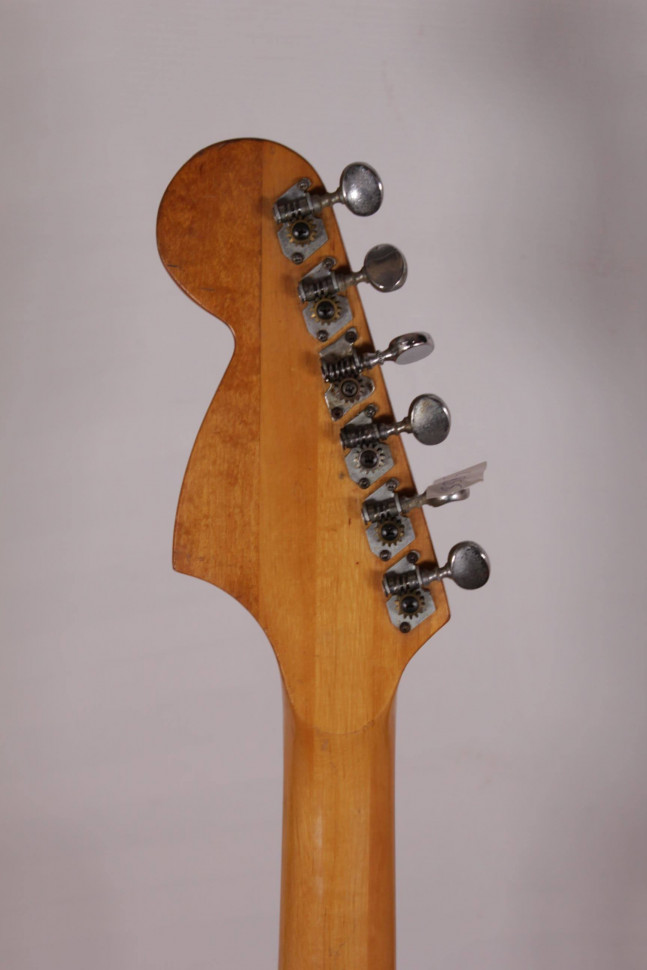 Изображение Gallan Stratocaster Электрогитара Б/У, черный, белый пикгард, SSS, сделан в Японии