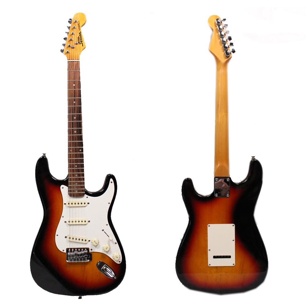 PRO SESSION STRATOCASTER sunburst, SSS, белый пикгард, сделана в Корее, сн:9400598 Изображение PRO SESSION STRATOCASTER sunburst, SSS, белый пикгард, сделана в Корее, сн:9400598