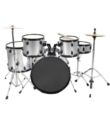 Изображение Peavey PV 5PC Drum Set - Silver Барабанная установка