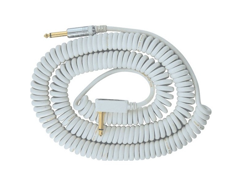 Изображение VOX Vintage Coiled Cable гитарный кабель, белый